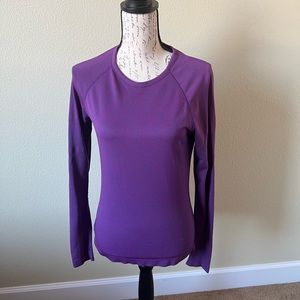 Figs purple/blue undershirt, size small